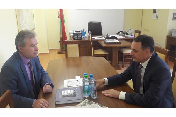 Рабочая встреча посла Румынии с главой администрации Первомайского района г.Минска