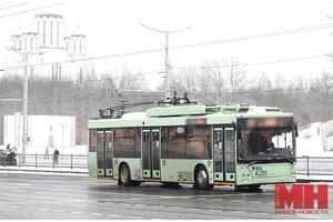 В «Минсктрансе» назвали причину остановки движения ряда троллейбусов в столице вечером 25 января